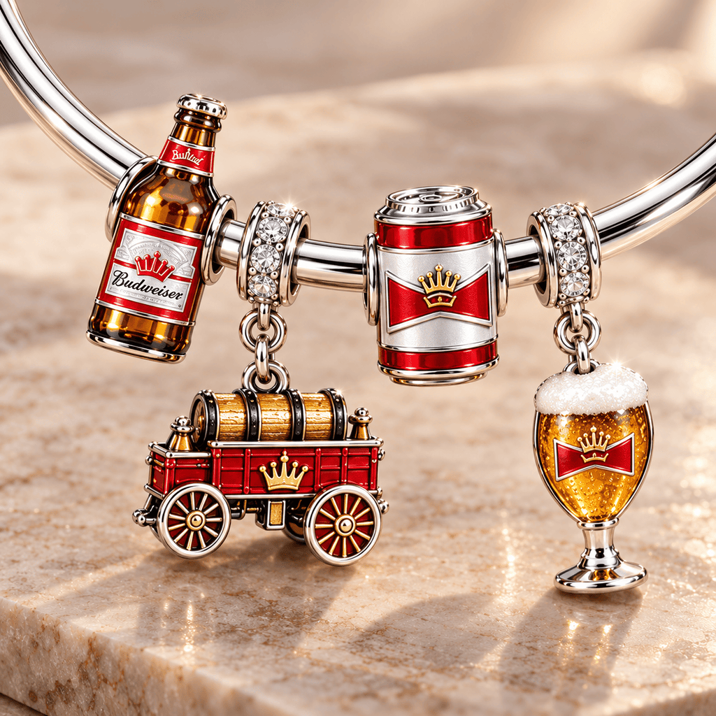 BWS Silver Charm Bracelet Set TMH