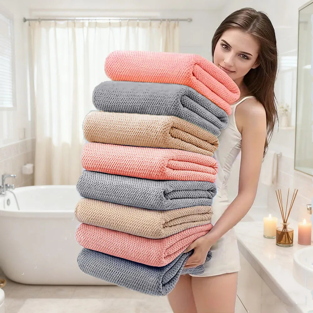 4Pcs Oversized Bath Towel Set - 90x180cm Towel,  Soft & Highly Absorbent, Ideal for Home Bathrooms, Hotels & Spas