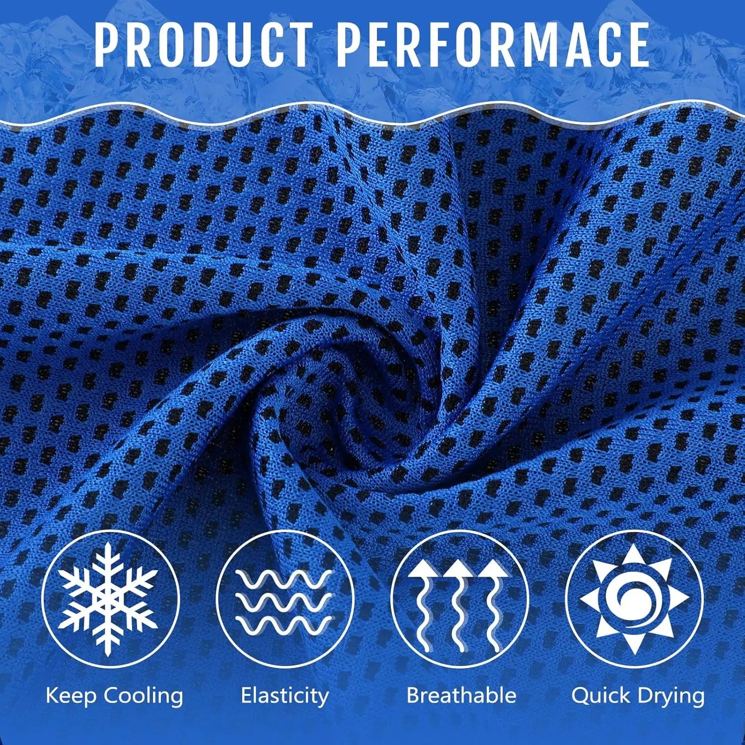 30 Pack Cooling Towels, 40"x12" Ice Breathable Soft Chilly Sweat Rag Microfiber for Gym, Neck, Face, Yoga, Golf, Sport Running