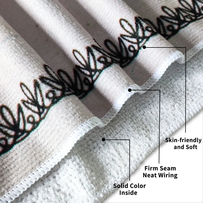 Hot selling European and American dollar ultra-fine fiber beach towels with printed oversized towels and bath towels